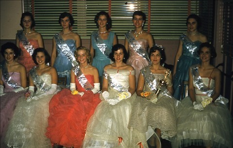 1959 Miss Carroll County Fire Queen (Reese representative is in the front row in the orange dress) 